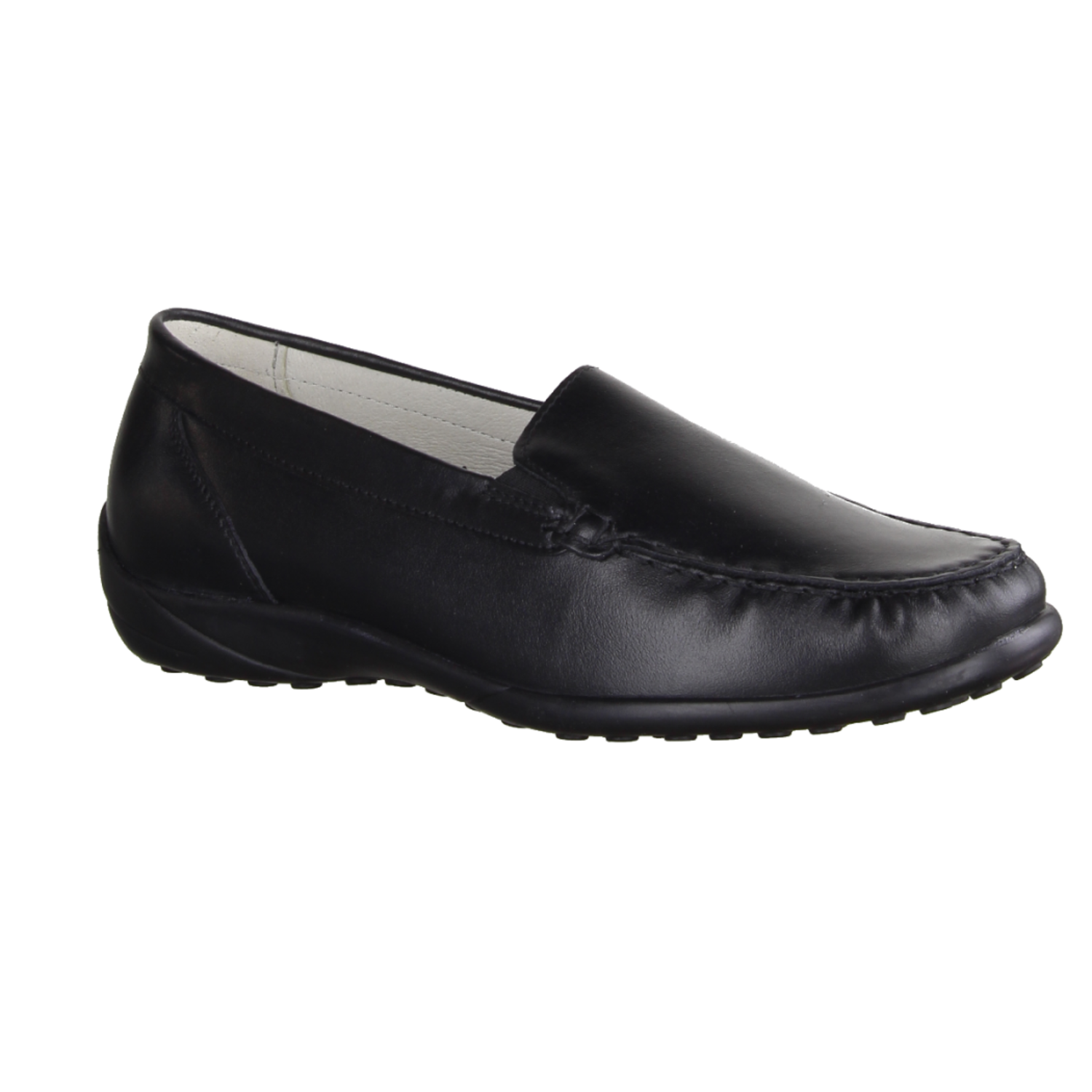 Waldläufer Kläre 640004-001 Damenschuhe, Slipper, Mokassin, Leder, Schwarz -