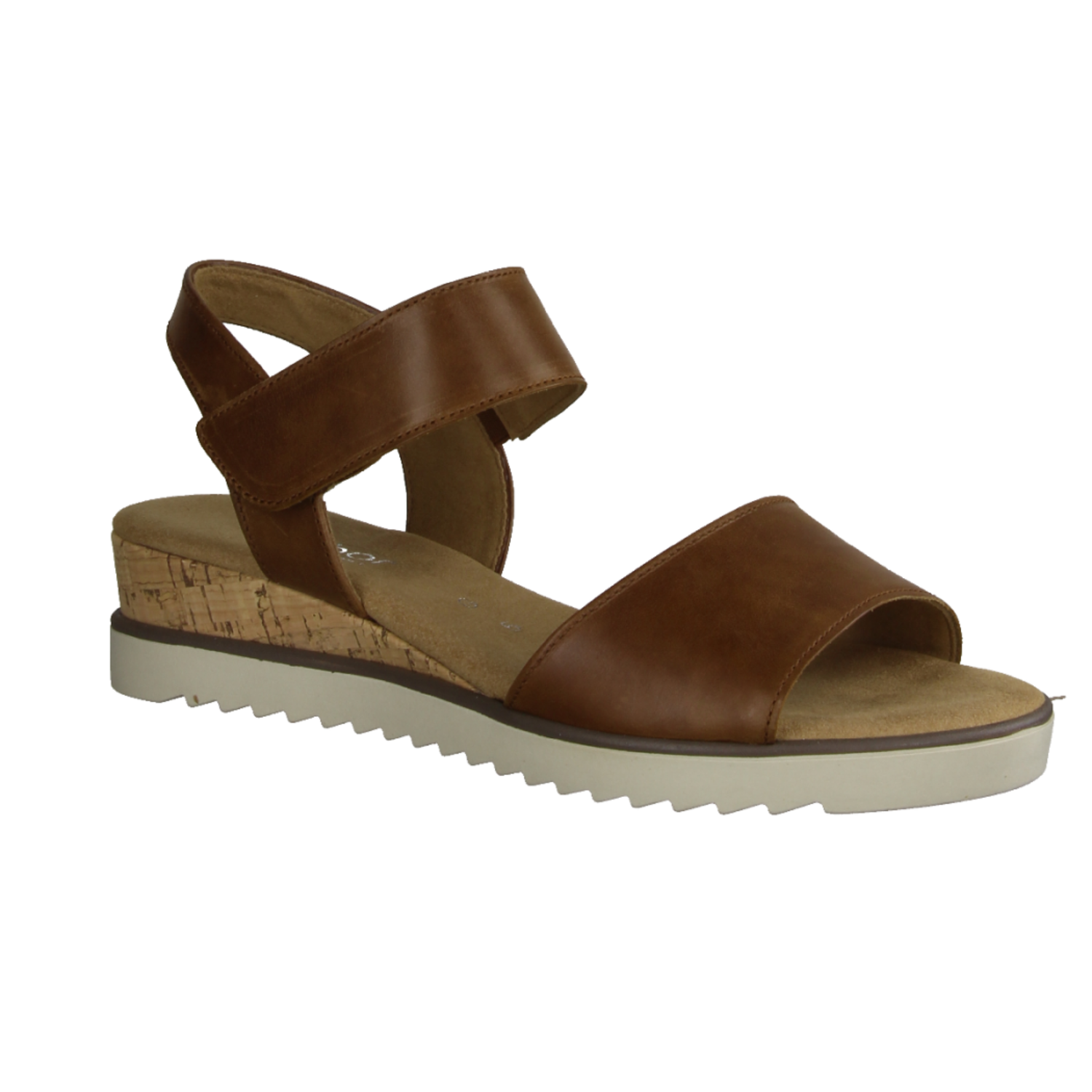 Gabor Comfort 22750-53 Sandalette, Damen, Camel (Braun) , Leder, Keilsandaletten