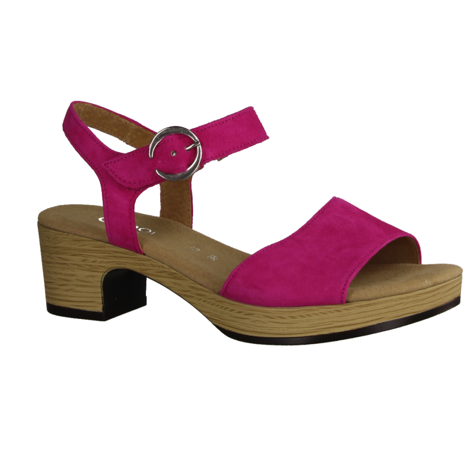 Gabor Comfort 42071-21 Damensandalette, Leder, Pink, Sandale mit Blockabsatz - - Bild-1