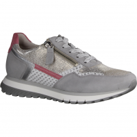 Gabor Comfort 46378-61 Bianco/Grey/Pink (grau) - sportlicher Schnürschuh